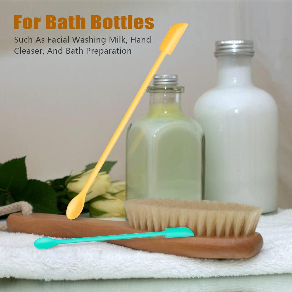 barsone Silicone Spatula Set 3Pcs - Mini Scraper Tool for Beauty & Food (Reach Every Last Drop - Multi-Size Spatulas for Makeup Jars, Lotion Bottles & Kitchen Containers)