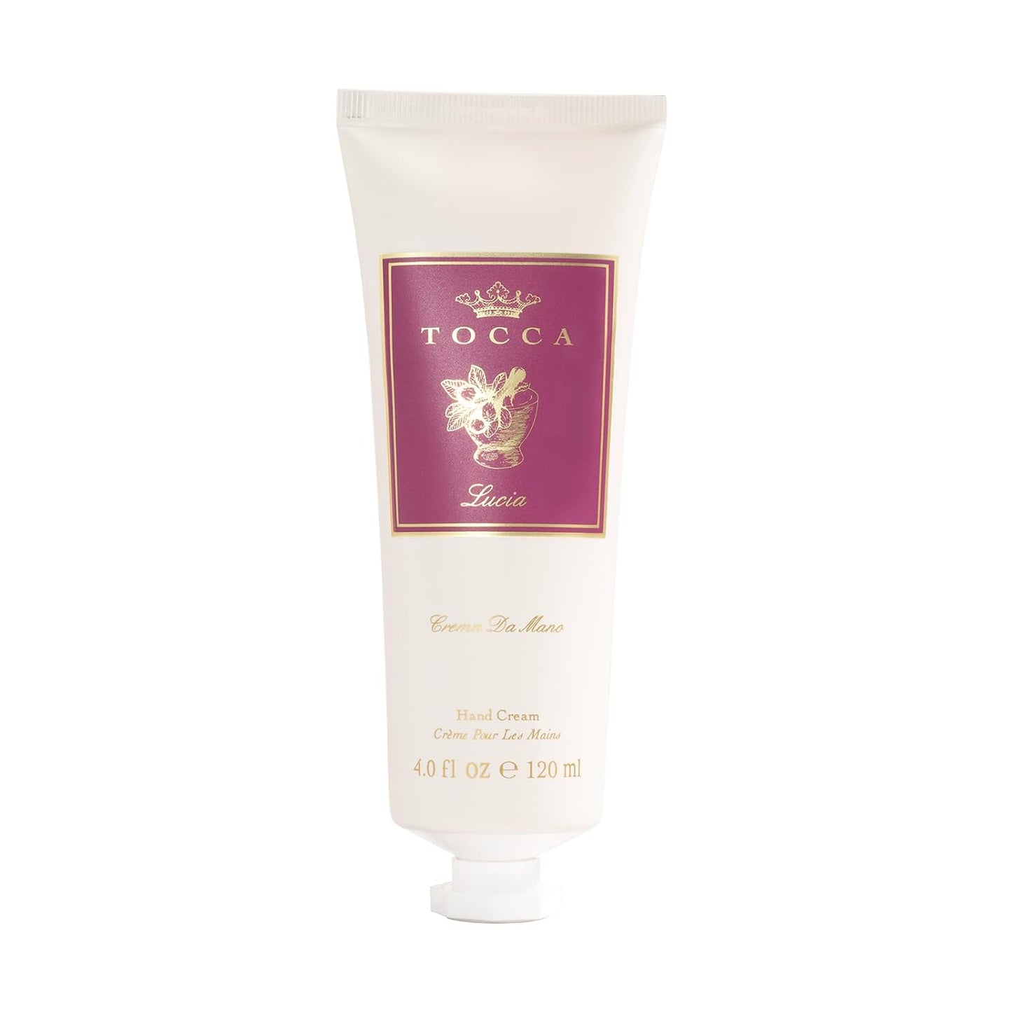 Tocca Crema de Mano Luxe, Stella Hand Cream, 4 oz - Blood Orange, Freesia, Spicy Lily - Moisturizing, Quick Absorbing