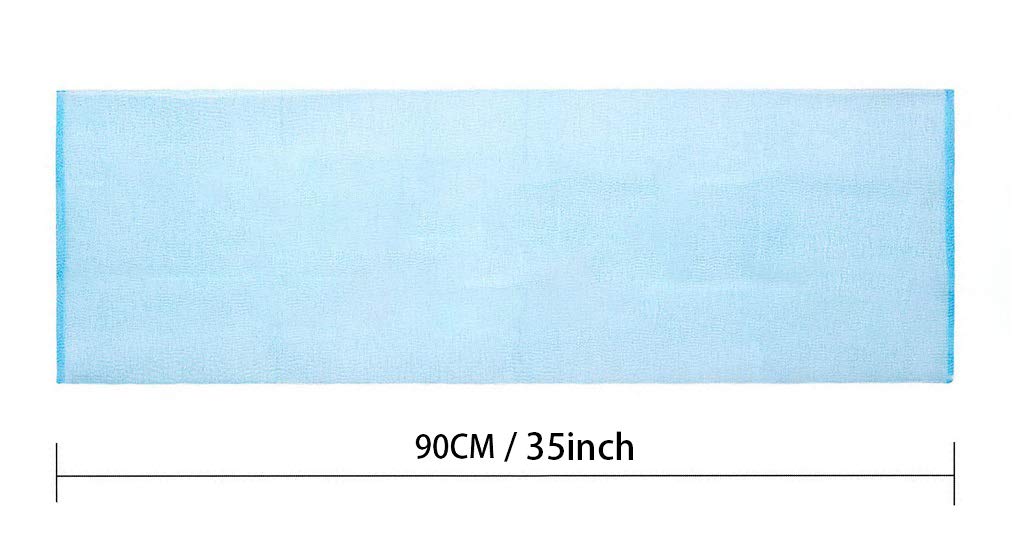 ARCH&M 3-Pack Premium Nylon Exfoliating Towel - 35-Inch Quick-Dry, Hygienic Japanese Washcloth for Body & Back - Durable, Machine Washable, Long-Lasting (Peach Purple Pink)