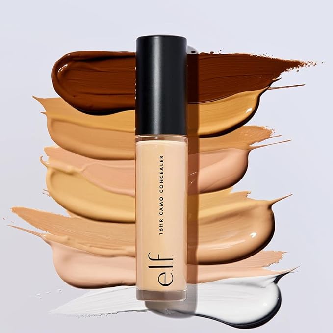 e.l.f. 16HR Camo Concealer, Full Coverage & Highly Pigmented, Matte Finish, Tan Neutral, 0.203 Fl Oz (6mL)