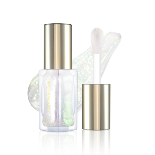 CHARMACY Aurora Chameleon Moisturizing Lip Gloss, MultiColor Shifting Shimmer Lip Gloss, Hydrating Non-Sticky Formula Glitter Lip Glaze, Easy to Apply, Long-Lasting, High-Shine Sheer Finish #04