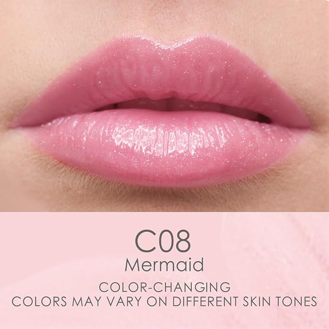 CATKIN Lip Balm Color Tinted Changing Lipstick Ultra Hydrating Lip Moistrurizer Chapstick with Vitamin E Nourishing For Cracked & Dry Lips 0.12 oz 2pcs (04+08)