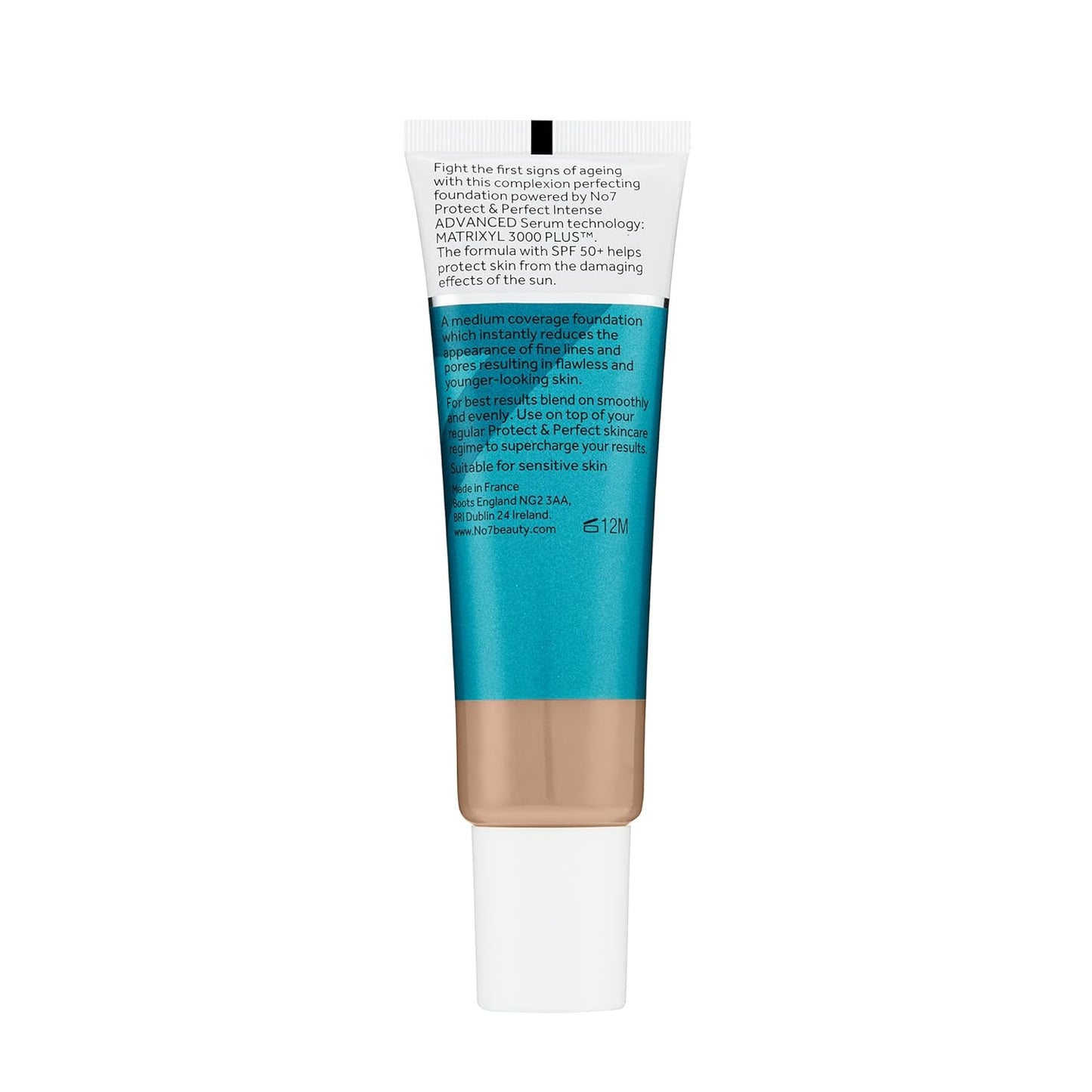 No7 Protect & Perfect Advanced All in One Foundation - Cool Ivory - Age Defying Foundation Makeup with SPF 50 - Makeup Base Cream Helps to Reduces Redness & Blurs Visible Pores (30ml)