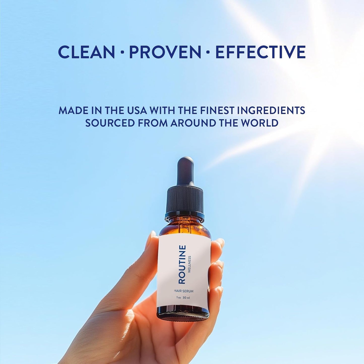 Routine Wellness Advanced Hair Serum - Nourishing Scalp Treatment for Enhanced Hair Support with Natural Oils, Ideal for Men & Women - 30ml (Pack of 3)