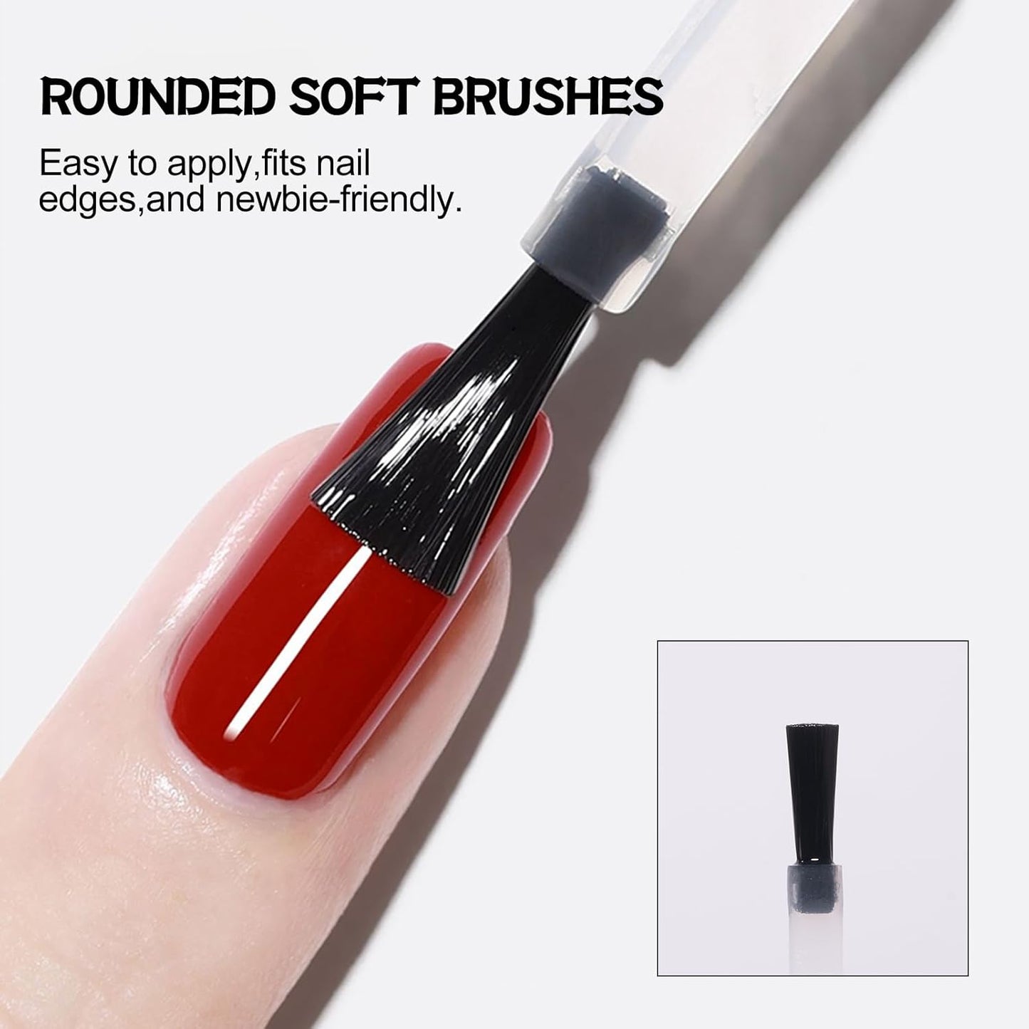 ADHERE Gel Top Coat- 15ML/0.5fl oz Top Coat Gel Nail Polish, Glossy Shine Finish and Long Lasting, Soak Off Nail Lamp Gel,for Home DIY and Nail Salon