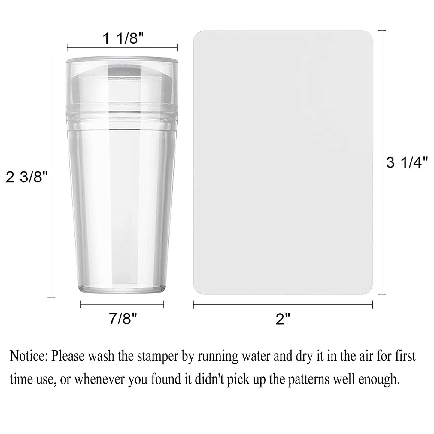 AddFavor Nail Stamper Kit 8pcs Nail Stamping Plates French Geometric Heart Star Image Nail Stencils with Silicone Stamp and Scraper for Women Girls Summer Nail Art Design Supplies Tools