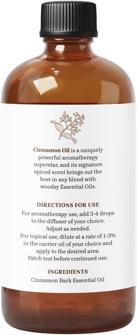 Cinnamon Essential Oil by Essential Delights - 100% Pure & Certified (16 oz.) | Pure Grade Distilled Cinnamon Essential Oil