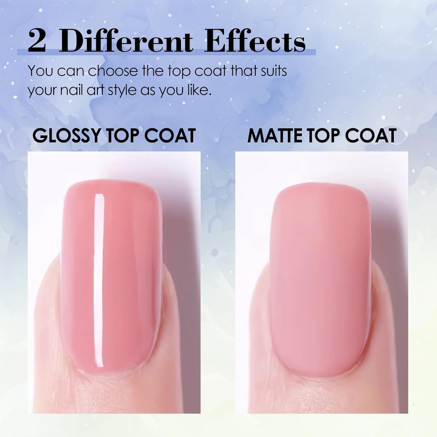 ADHERE Matte Gel Top Coat 15ML,No Wipe Matte Top Coat Soak Off LED Nail Lamp Gel Nail Polish Matte Finish,Long-lasting for Nail Art DIY Home Nail Salon