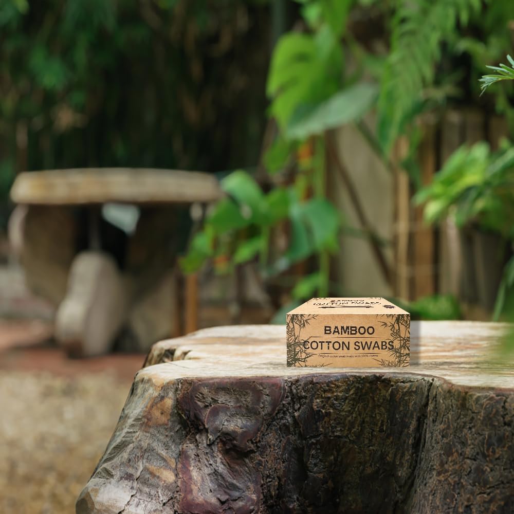 Bamboo Cotton Swabs, Wooden Cotton Swabs 1200pcs