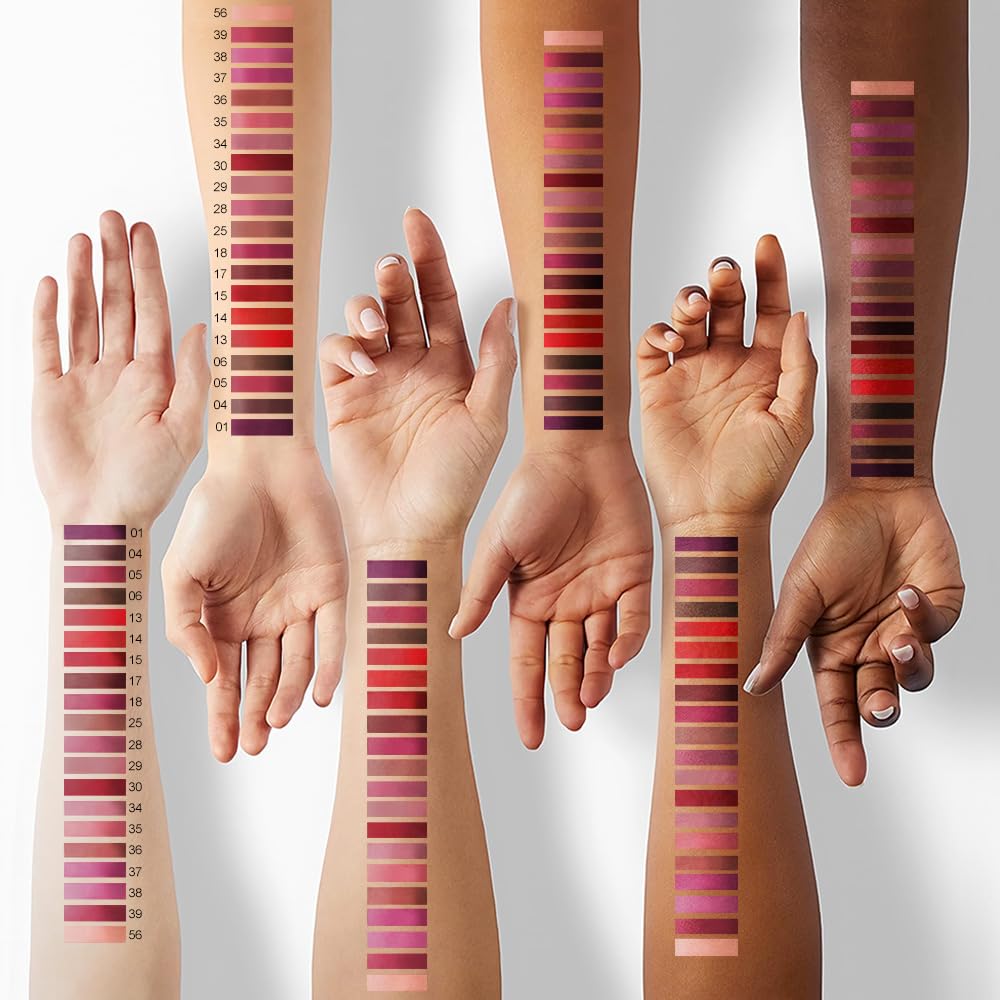 evpct 1Pcs Dark Deep Brown Chocolate Matte Lip Liner and Liquid Lipstick Stain Makeup Set for women, Long Lasting Smudge Proof Lipstick labiales matte mate larga duracion listip 24 hours originales,06