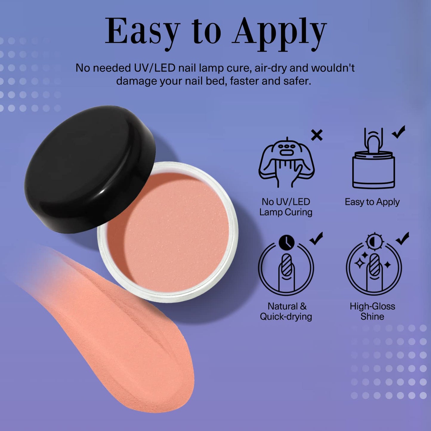 AZUREBEAUTY Dip Powder Nail Kit, Color Changing Glitter Pink Blue Purple Orange Mood Temperature Dipping Powder Liquid Set with Base Top Coat Activator for Home Manicure Gift