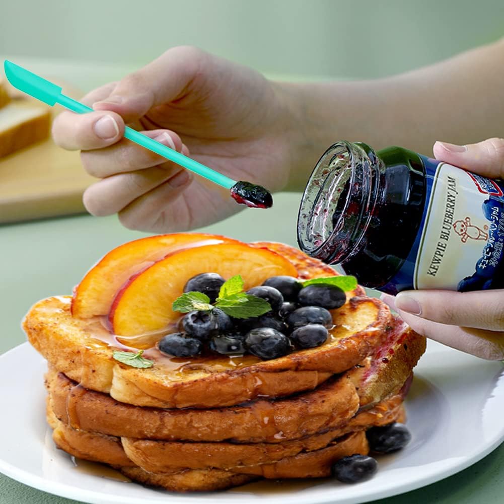 barsone Silicone Spatula Set 3Pcs - Mini Scraper Tool for Beauty & Food (Reach Every Last Drop - Multi-Size Spatulas for Makeup Jars, Lotion Bottles & Kitchen Containers)