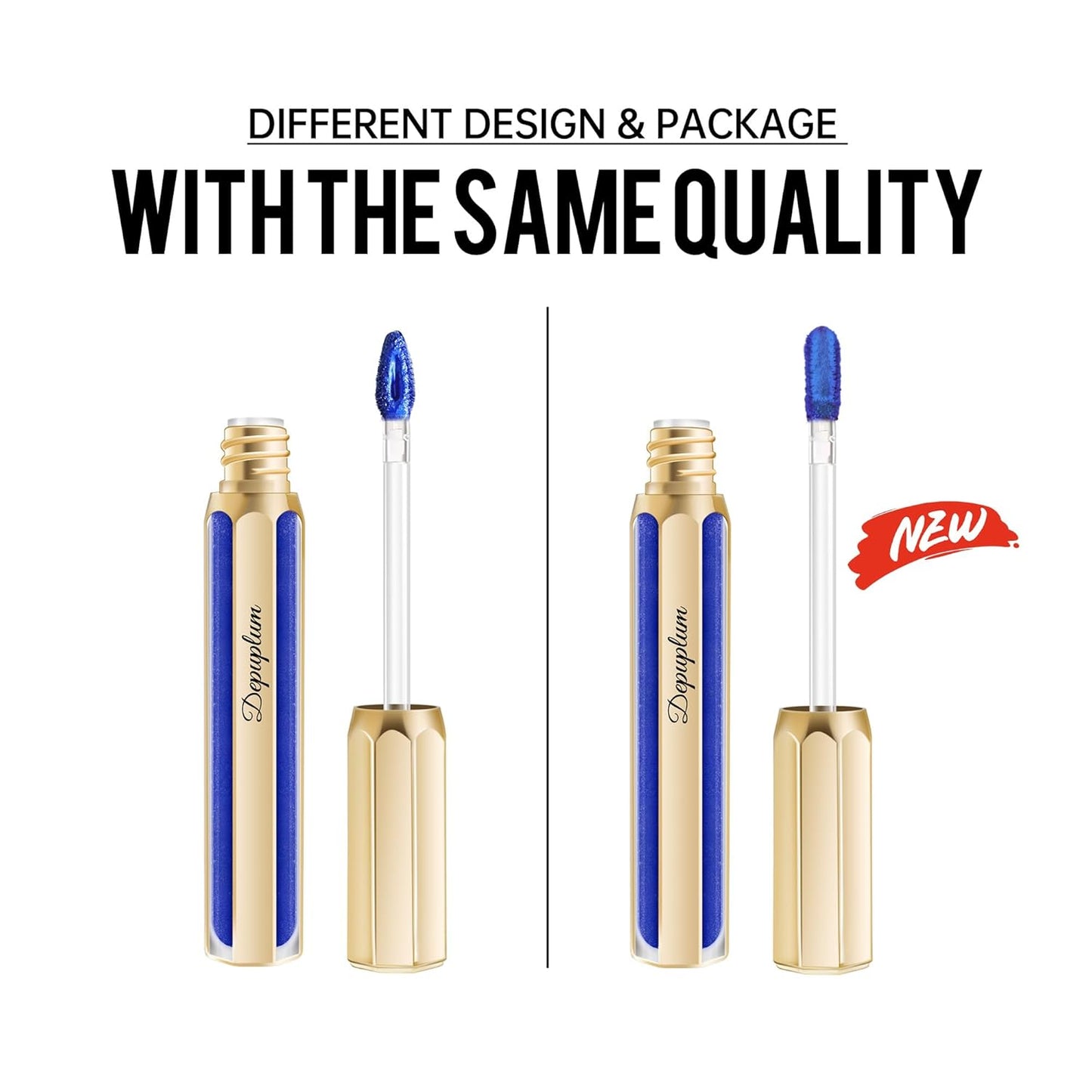 Nude Lipsticks for Women Metallic Lipstick Long Lasting Non Stick Cup Lip Gloss, Shimmer Lightweight Hydrating Full Coverage Lip Color, DP117 Coconut