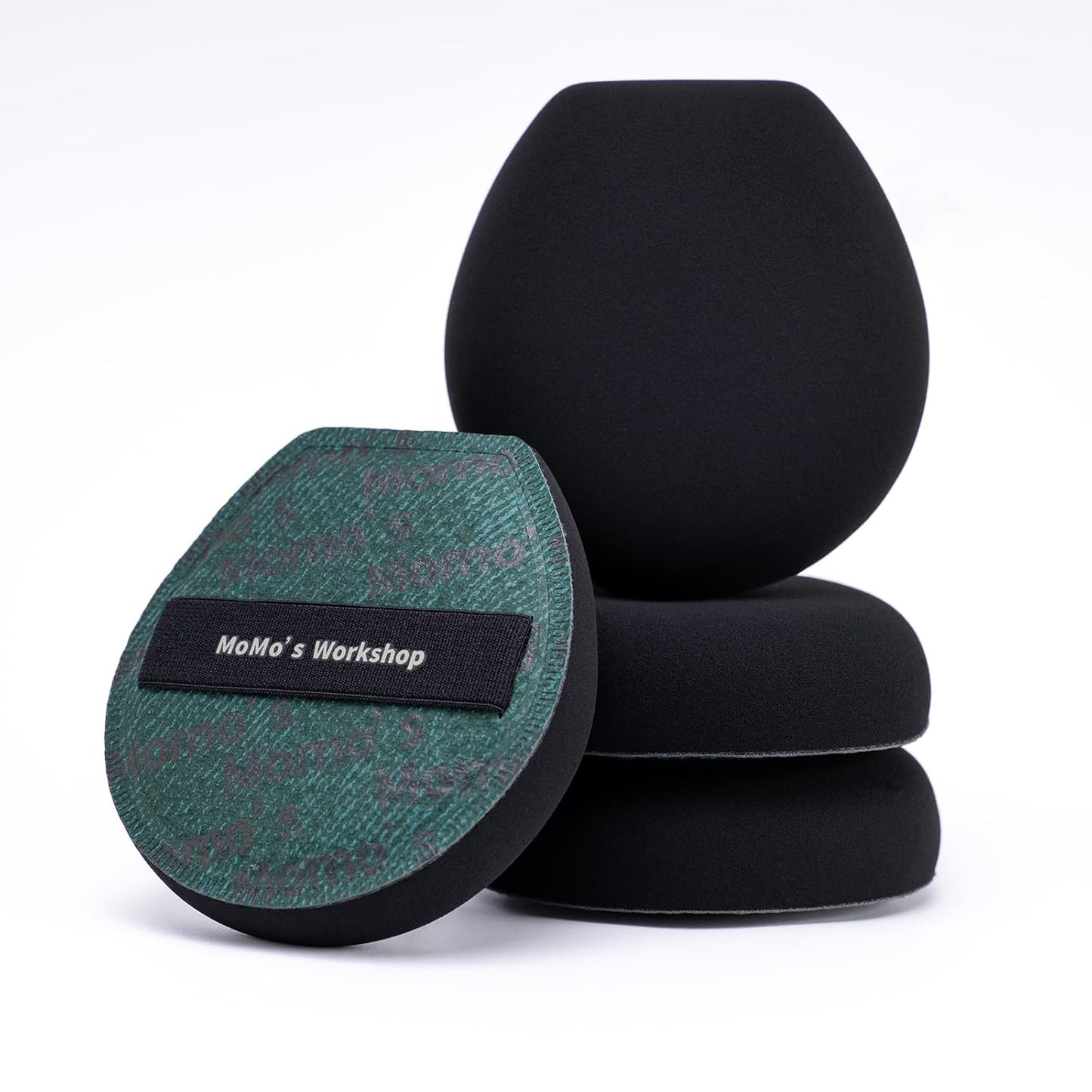 Momo's Workshop Makeup Sponge, Large Makeup Blending Puff for Liquid & Cream Foundation, Concealer Foundation Puff Quick Apply Cosmetics 1pcs Green