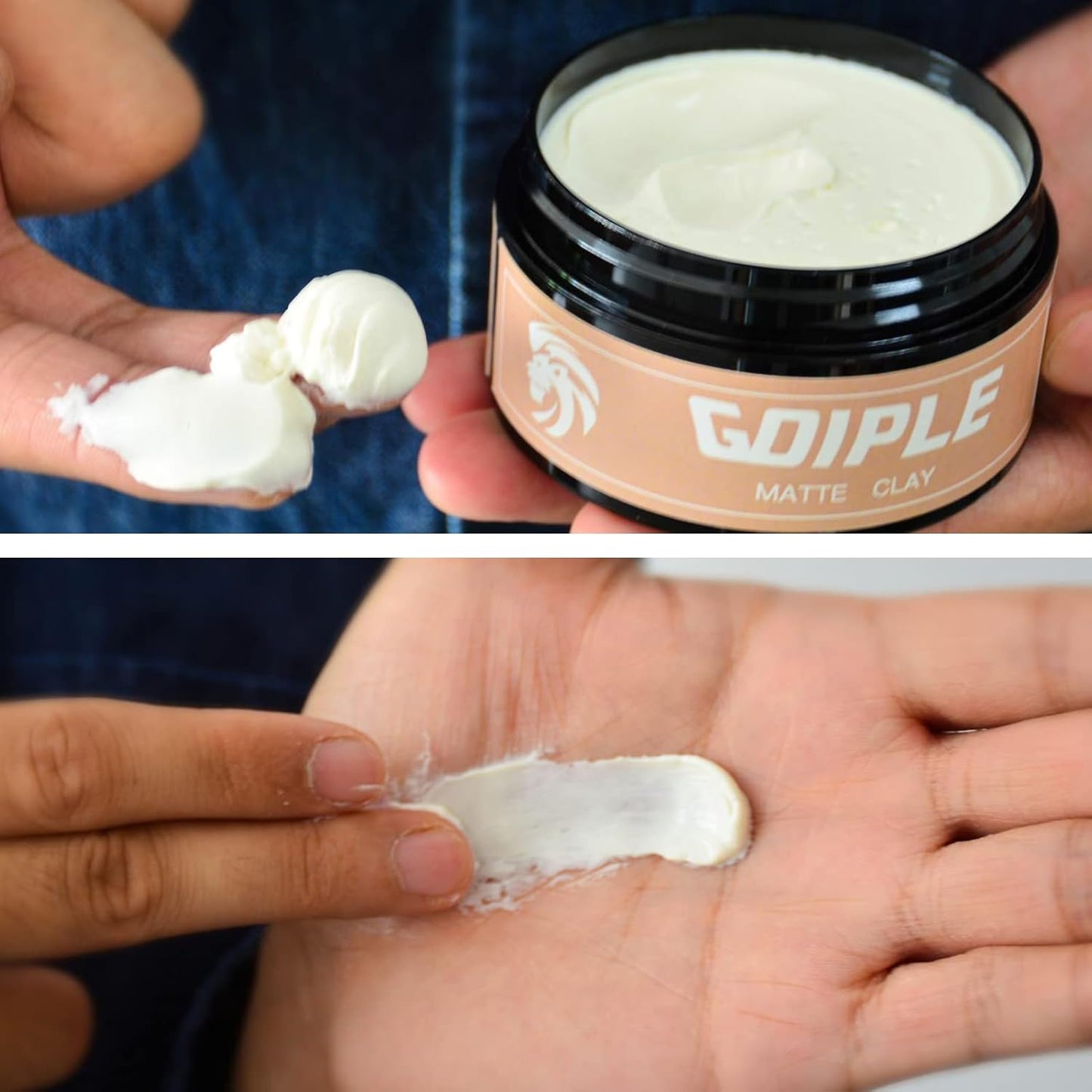 Hair Styling Clay for Men Firm Hold - Matte Finish Hair Clay Hair Paste Water Based Matte Texture Pomade Mens Hair Products - Hair Paste Clay Pomade Ideal for All Men's Hair Types 3.5oz (2PCS)