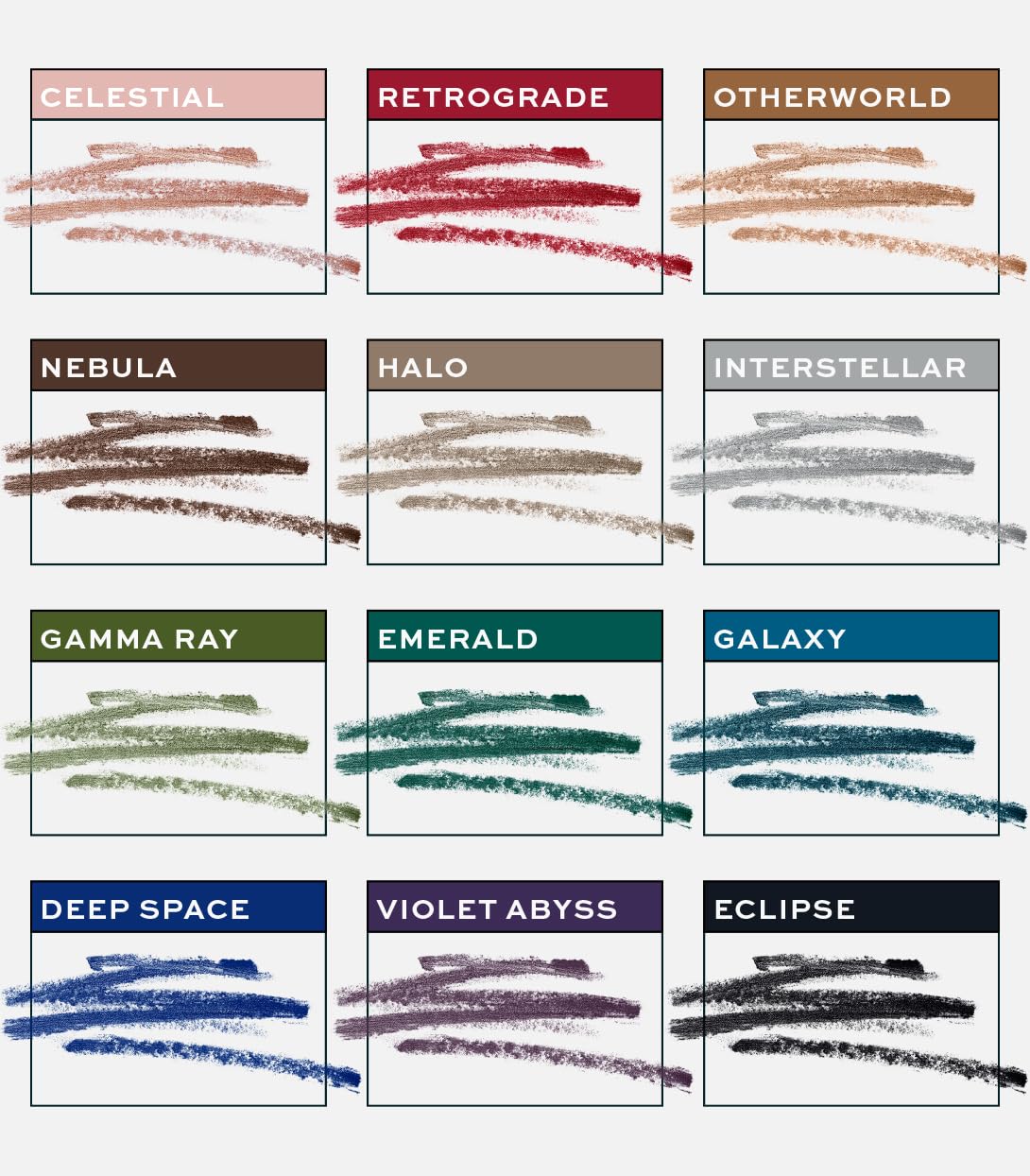MAKE Beauty Continuum Waterproof Gel Eyeliner Pencil. Creamy, Pigmented Multi-Use, including Waterline with Built-in Sharpener and Blending Brush. Smudge-Proof Makeup. Shade - Retrograde, Burnt Red