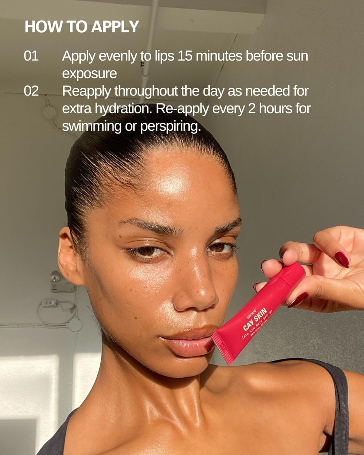 Cay Skin Isle Lip Balm SPF 30 – High Shine, Hydrating + Sheer Lip Gloss in Vanilla Brown Sugar Flavor – Formulated with Natural Ingredients for All Skin Tones – Bad Gyal Berry, 0.35 oz