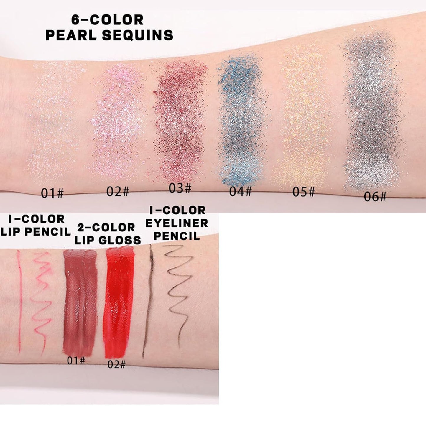 Makeup Sets, Multifunction Makeup Palettes with Mirror, 90 Color Eyeshadows/Compact Powder/Sequins/Bronzing Powder/Highlighter/Lip Color, Makeup kit for Women Full Kit - #B