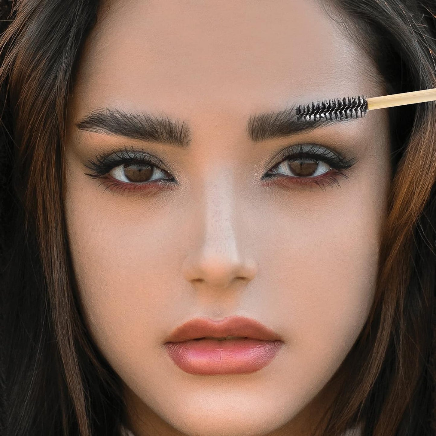 Tbestmax 300 Disposable Mascara Wands Eyelash Brush Spoolies for Eye Lash Extension Eyebrow Bamboo Stick Black