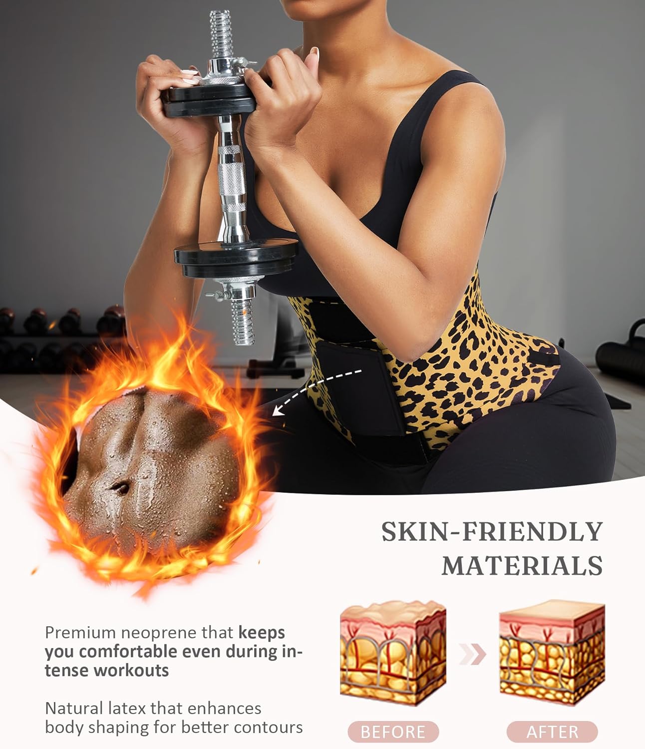 FeelinGirl Waist Trainer Long Torso Waist Cincher Trimmer Ab Belt Tummy Control Body Shaper Triple Wrap Women and Men