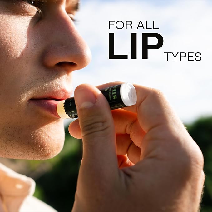 Organic Mint Lip Balm - SPF 15 Sun Protection - Moisturizing Lip Balm - Includes Spearmint, Peppermint, and Eucalyptus Mint Lip Balms - Chapstick to Soothe & Smooth Chapped Lips