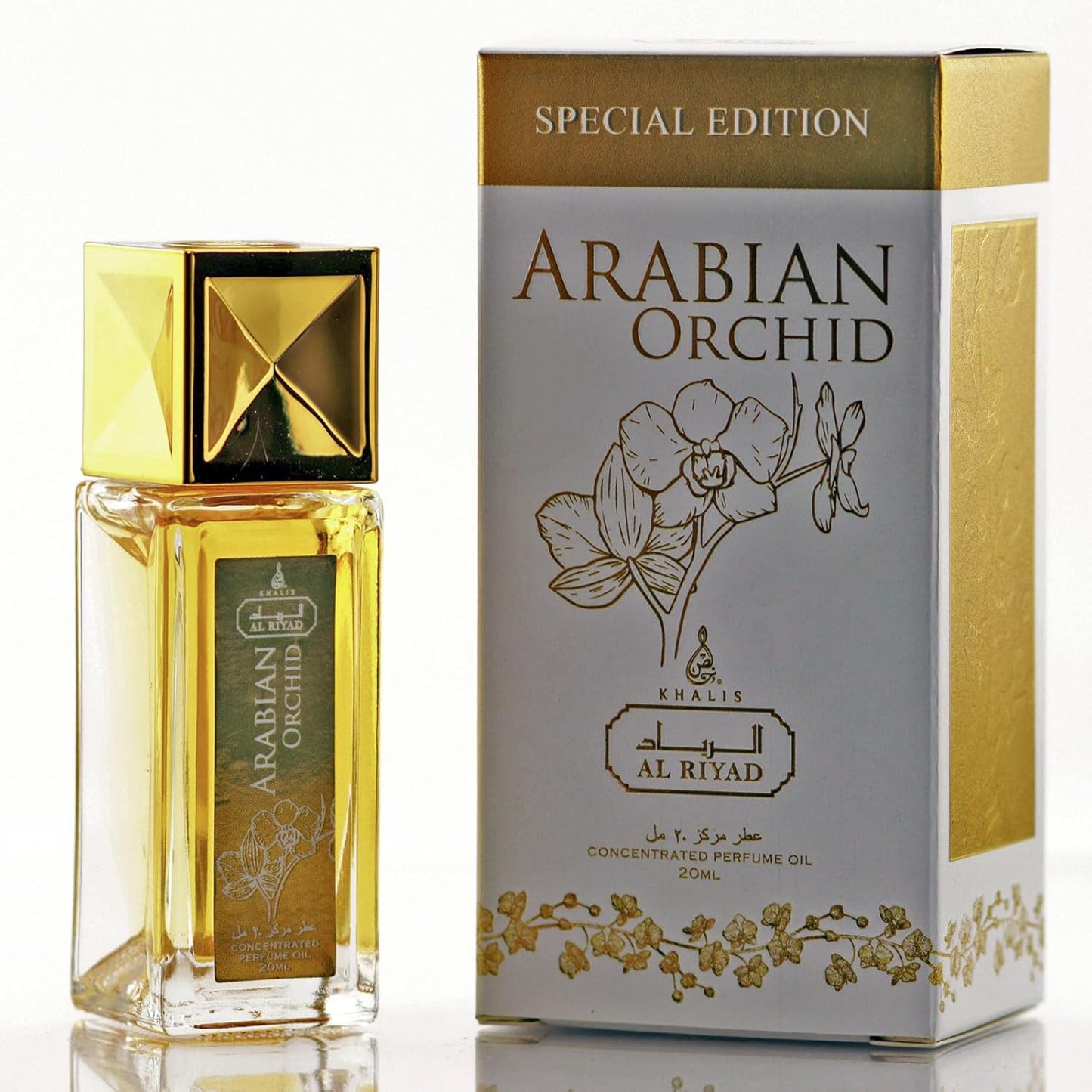 Maison d’Orient Arabian Orchid Oriental Fruity Floral Perfume Oil Roll‑On 20 mL — Alcohol‑Free, Long‑Lasting Attar for Her, Vegan Pocket‑Size Fragrance, Ideal Purse Essential & Holiday Gift