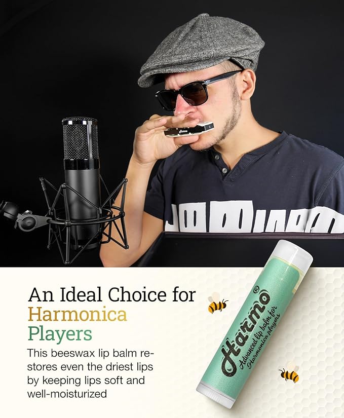 Harmo - Organic Lip Balm, Moisturizing Natural Lip Balm with Coconut Oil & Vitamin E, 3 Pack Mint Flavor - with Coconut Oil, Vitamin E- Made in USA