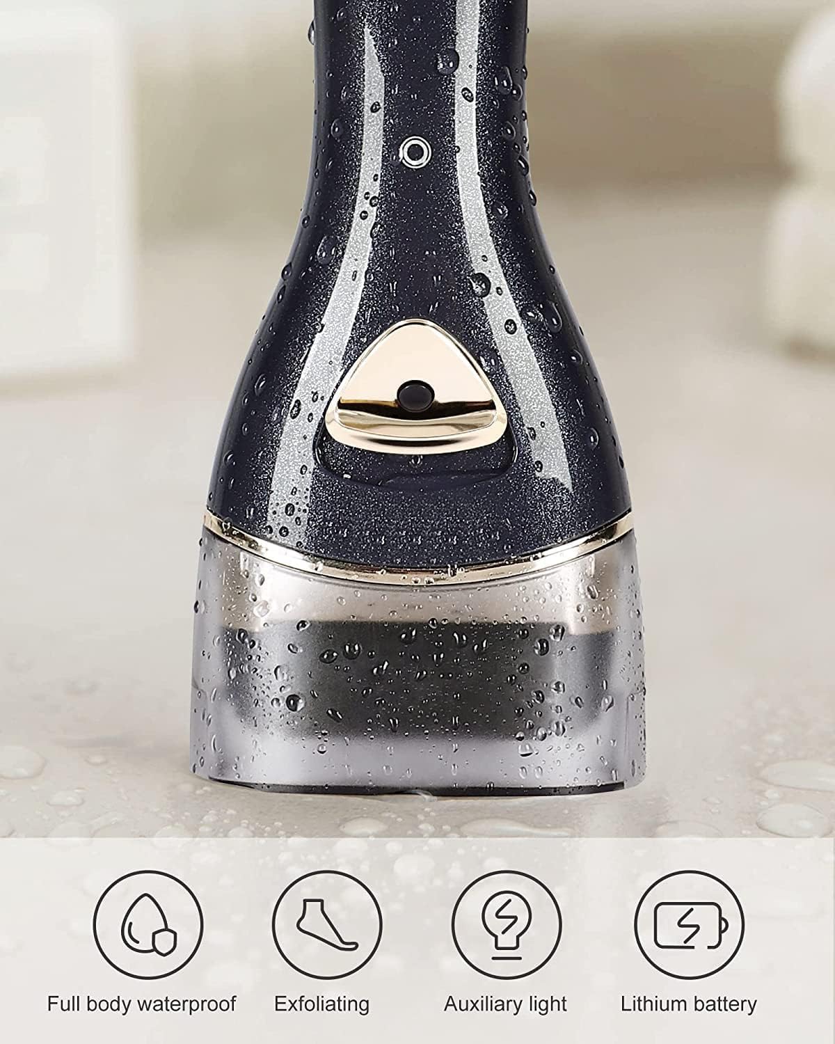 Electric Foot Callus Removers, Portable Electronic Foot File Pedicure Tools, Electric Callus Remover Kit, Professional Pedi Feet Care for Dead, Hard Cracked Dry Skin (Black)