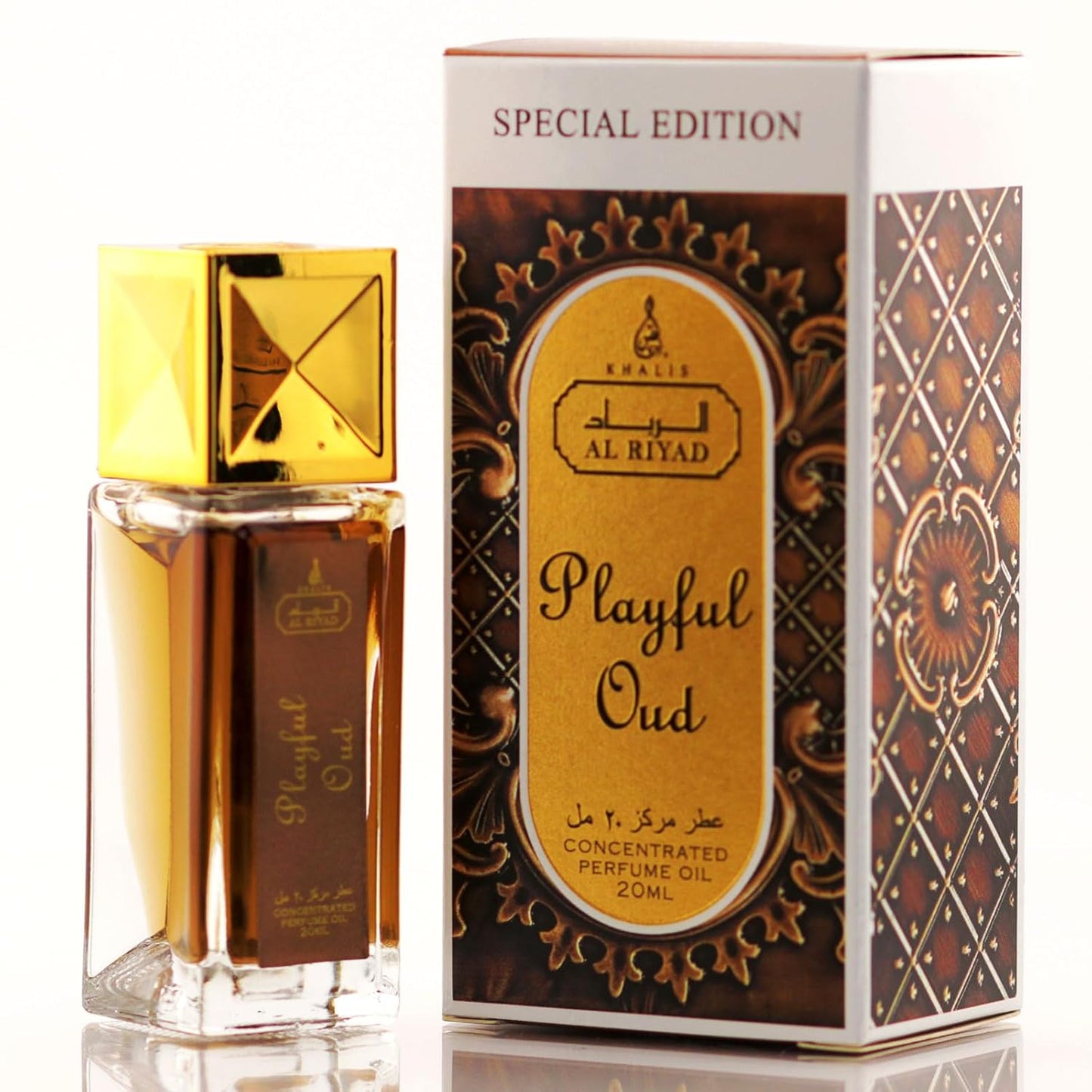 Maison d’Orient Playful Oud Oriental Woody Perfume Oil Roll‑On 20 mL — Alcohol‑Free, Vegan, Long‑Lasting Unisex Attar; Perfect Honeymoon & Travel Toiletry, Purse‑Safe Mini Fragrance