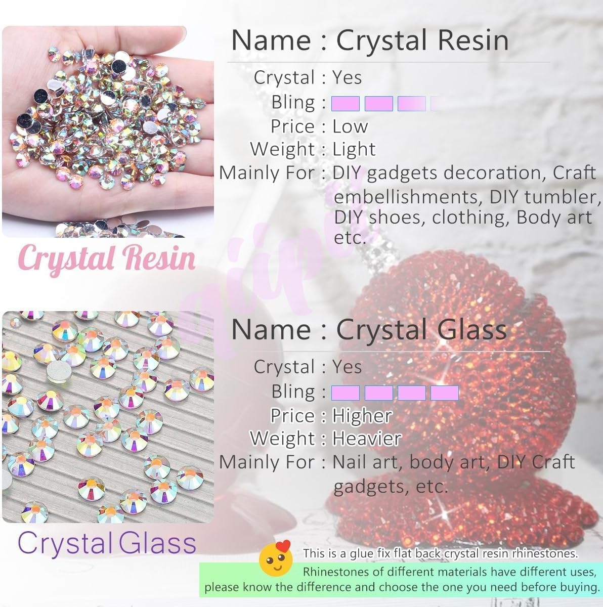 Champagne Golden Crystal Resin Rhinestones w B7000 Jewelry Glue for Bedazzling Crafting Flatback Stones 3mm 4mm 5mm 6mm Diamonds Crystals Gems Charms for Nails Face Eyes Makeup Tumblers Crafts