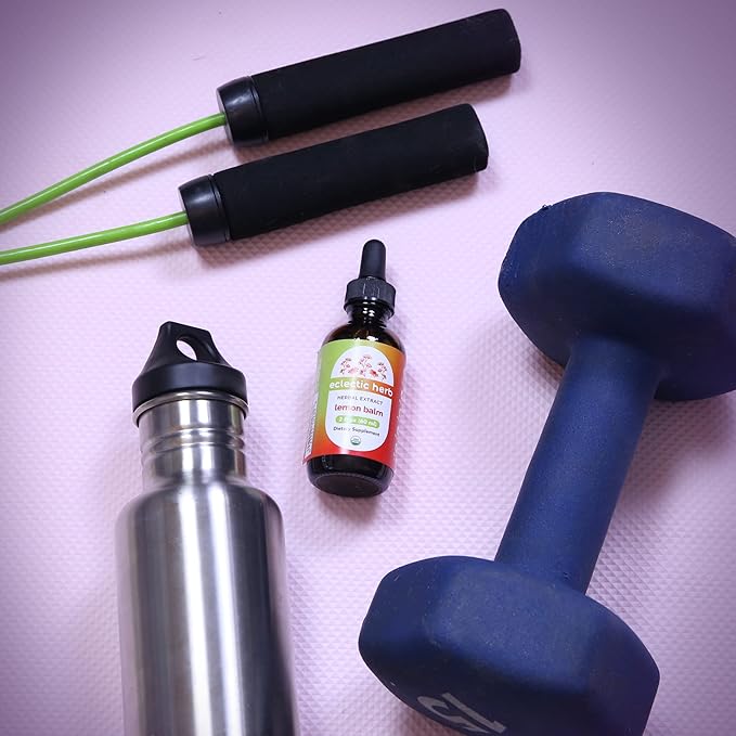 Eclectic Herb Organic Lemon Balm Extract - 2 oz - Non-GMO, Gluten-Free, Soy-Free, Dairy-Free - Pure Herbal Extract for Calming and Relaxation