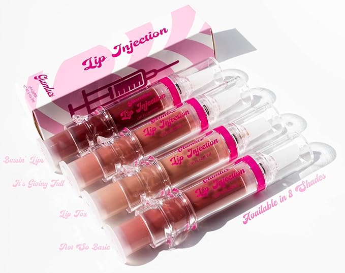 Lip Injection Fake A Lip Flip! (Lip Slay) Plumping Gloss, Lip Plumping Booster Syringe Fuller Lips Instantly, Natural Lip Enhancer, Ultra Hydrating, Volumizes, Plump & Pout Girls & Women