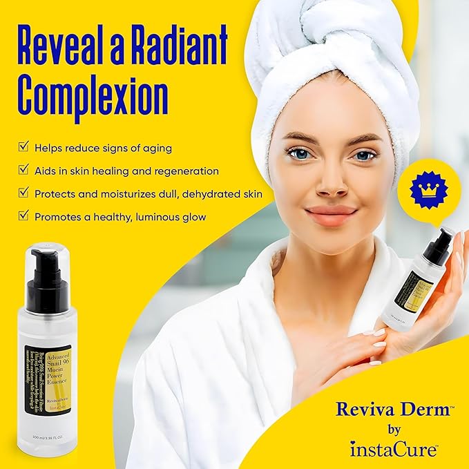 Original Nose Balm, Advanced Snail 96 Mucin Power Essence (3.38 fl oz) Bundle with 4 x Silicone Facial Cleansing Brushes & Matching Gift Box