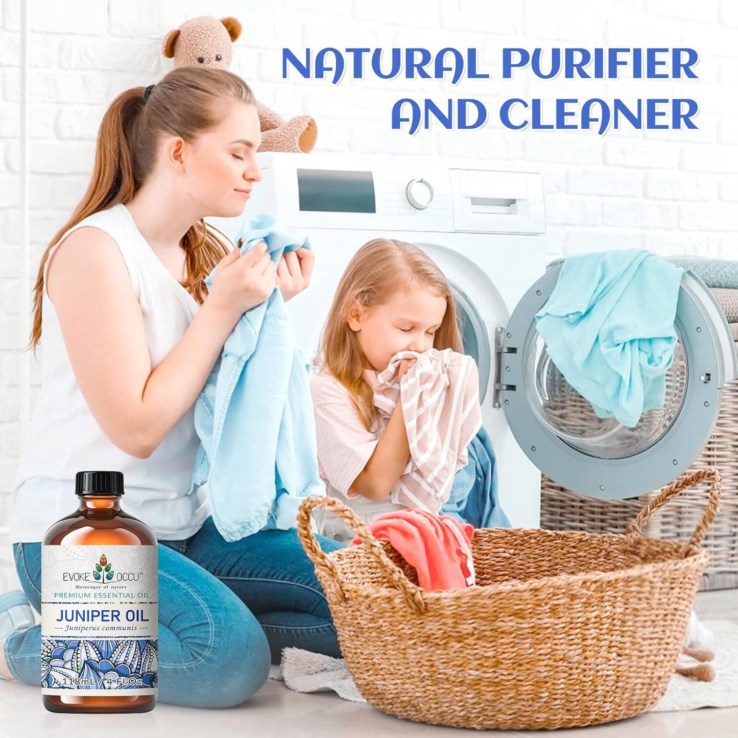 EVOKE OCCU Juniper Berry Essential Oil for Relaxation Clean Massage, Add to Diffuser and lotions - 4 Fl Oz