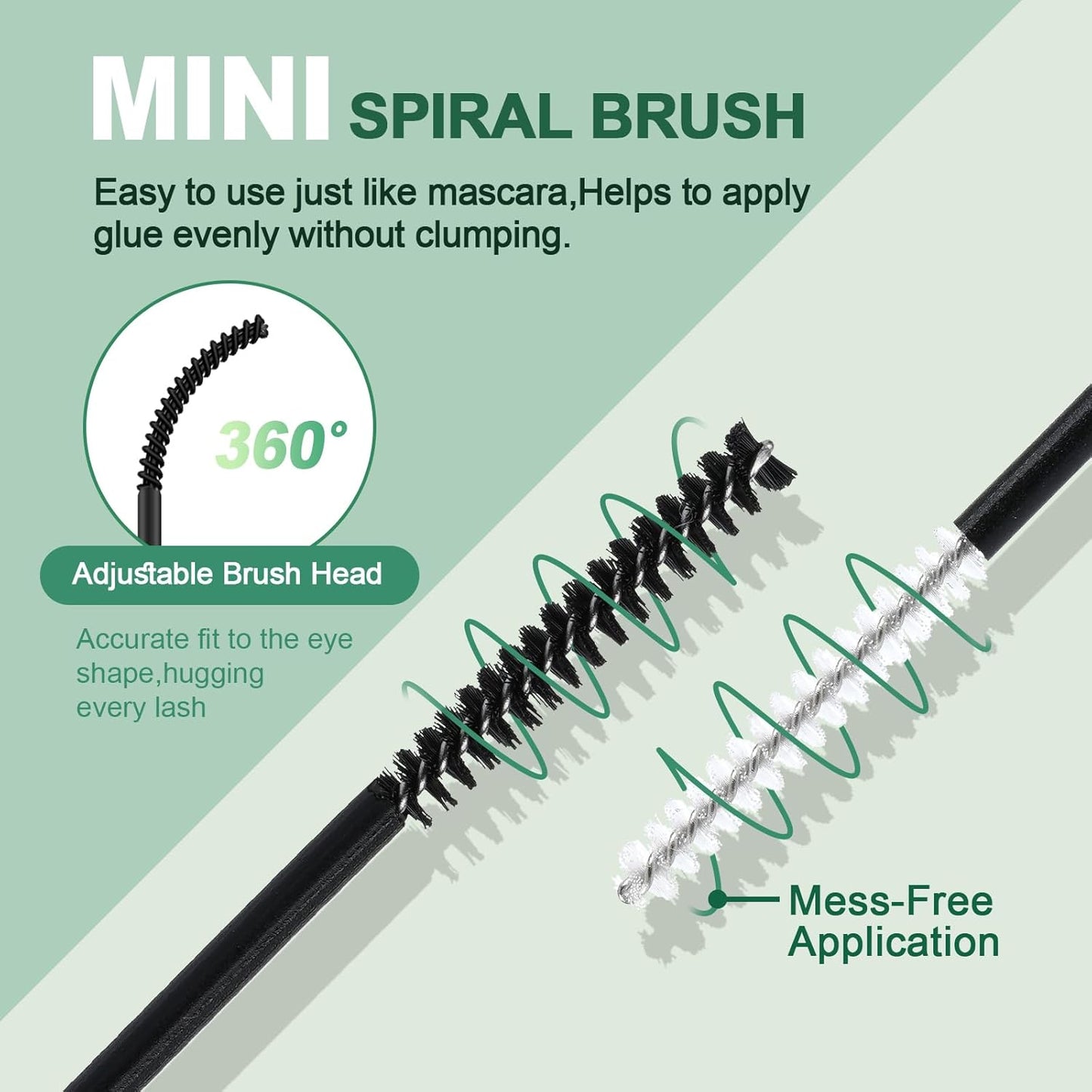 KEYYOU Lash Bond and Seal Cluster Lash Glue For Lash Clusters Strong Gentle Comfortable Bond and Seal WaterProof Mascara Wand Individual Lash Glue 5ml+5ml(CLEAR)