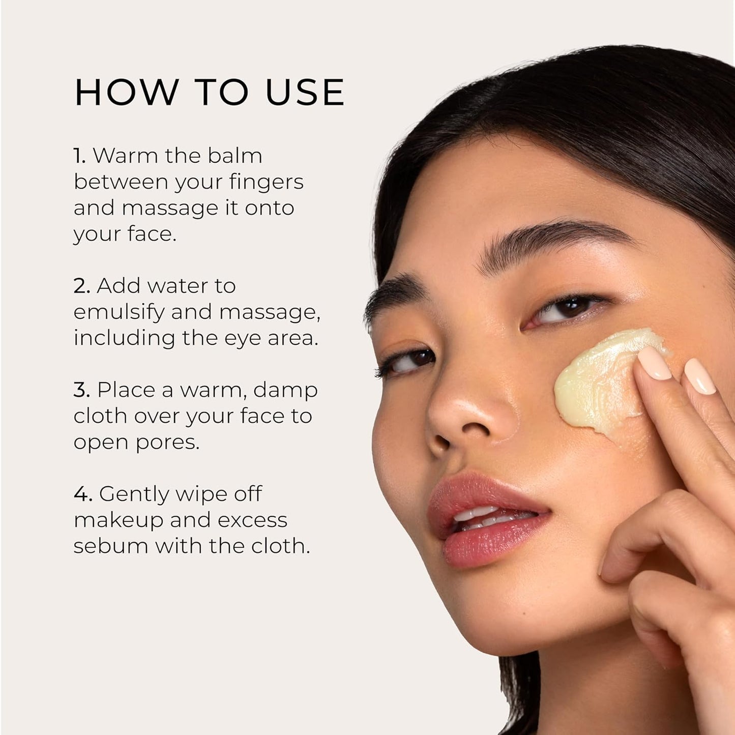 The Calm Balm, Gentle Makeup Remover & Deep Cleansing Balm, Removes Waterproof Makeup & Impurities, Vegan Korean Face Cleanser for All Skin Types, 2.82 OZ (80g)