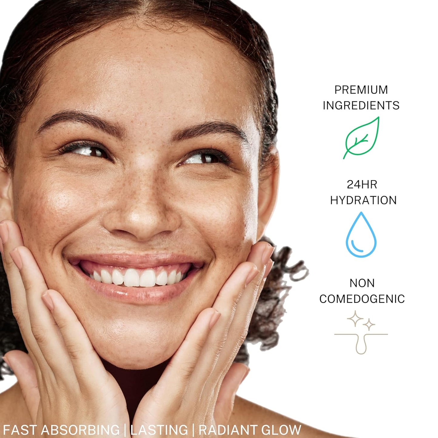 SKIN AURA Advanced Anti-Aging Serum - All-In-One Plant Derivative Formula Improves Wrinkles, Fine Lines & Age Spots with 5 Vitamins + Minerals, Hyaluronic Acid & Collagen Peptides - 30ml (1oz)