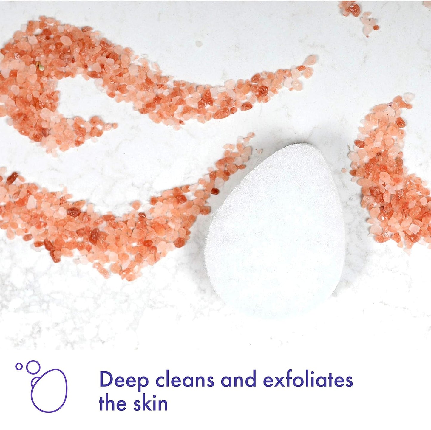 Buf-Puf Regular Facial Sponge, Dermatologist Developed, Removes Deep Down Dirt & Makeup that Causes Breakouts and Blackheads, Reusable, Exfoliating, White, 1 Count (Pack of 3)