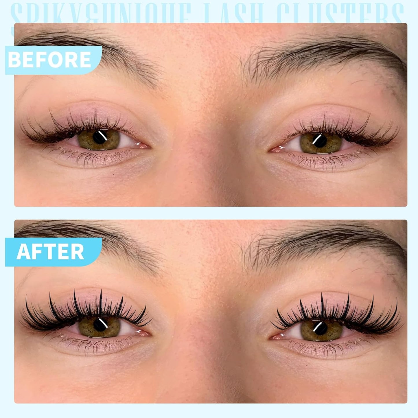 Fairy Lash Clusters Wispy Lashes Clusters Manga Cluster Eyelash Extensions Natural Eyelash Clusters with Spikes Anime Individual Lashes Extension DIY Eye Lash Cluster by TNFVLONEINS