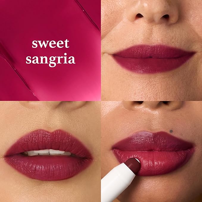 Julep It's Balm: Tinted Lip Balm + Buildable Lip Color -Sweet Sangria - Natural Gloss Finish - Hydrating Vitamin E Core - Vegan