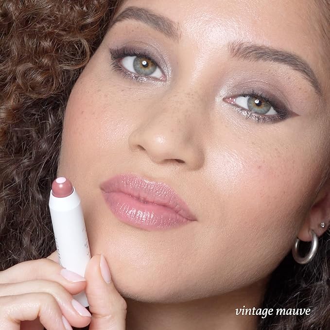 Julep It's Balm: Tinted Lip Balm + Buildable Lip Color Duo - Vintage Mauve, Sheer Iridescence - Natural Gloss Finish - Hydrating Vitamin E Core - Vegan