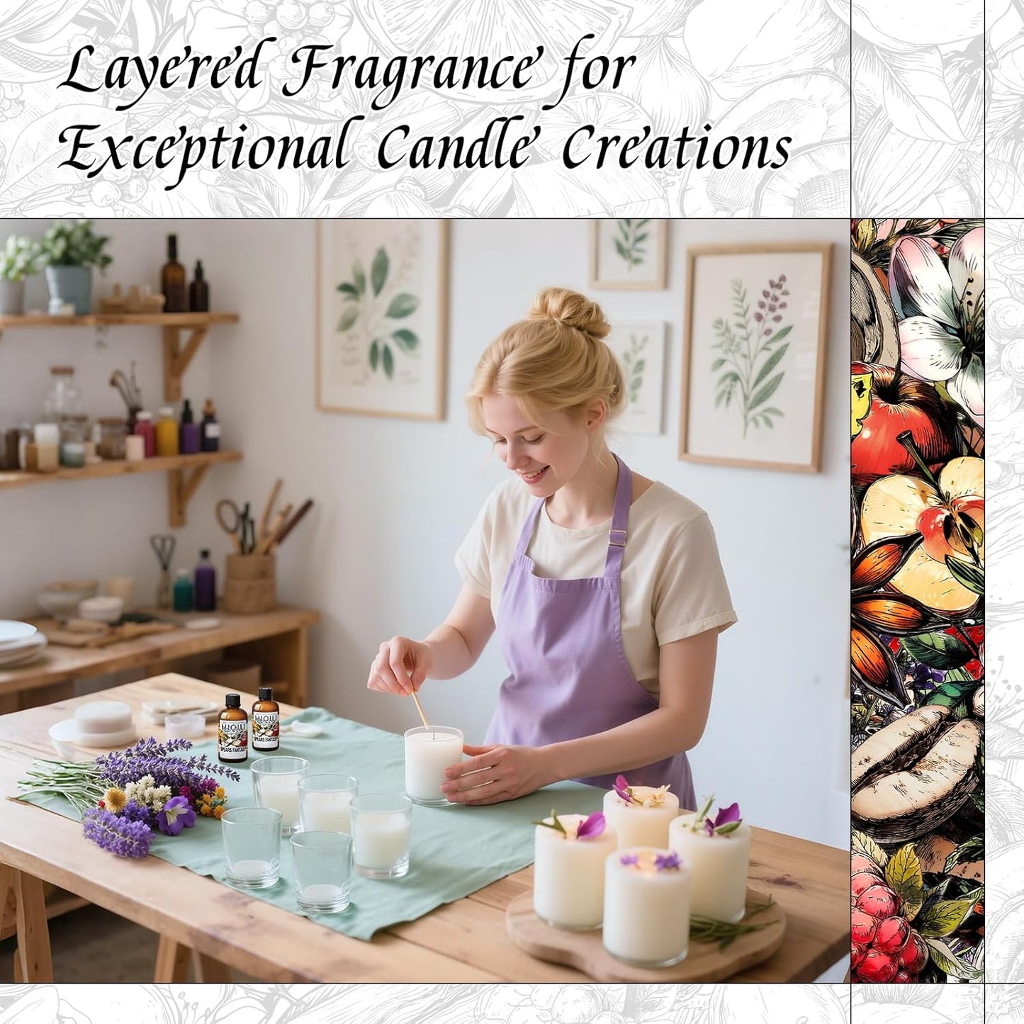 HIQILI Spears Fantasy Fragrance Oil for Home Diffuser, White Chocolate & Cupcake Scents, DIY Soap, Candle, Perfume Making, Long Lasting - 1 Fl Oz