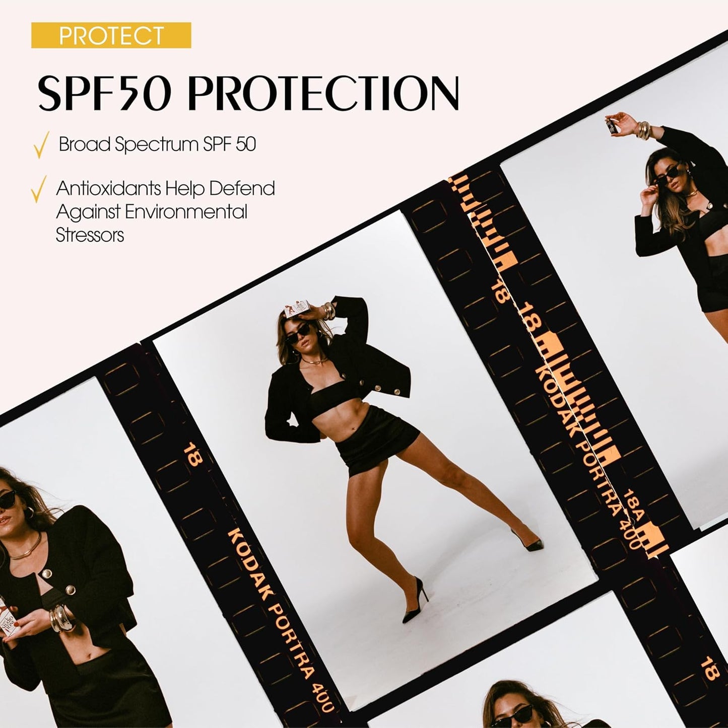 Vacation Studio Tone SPF 50 Sunscreen Bronzing Drops For Face, Sunkissed Skin Bronzer, Makeup-Friendly Tan Drops, Non-Comedogenic, Broad Spectrum Sun Block, Vegan & Cruelty-Free, 1 Fl. Oz.