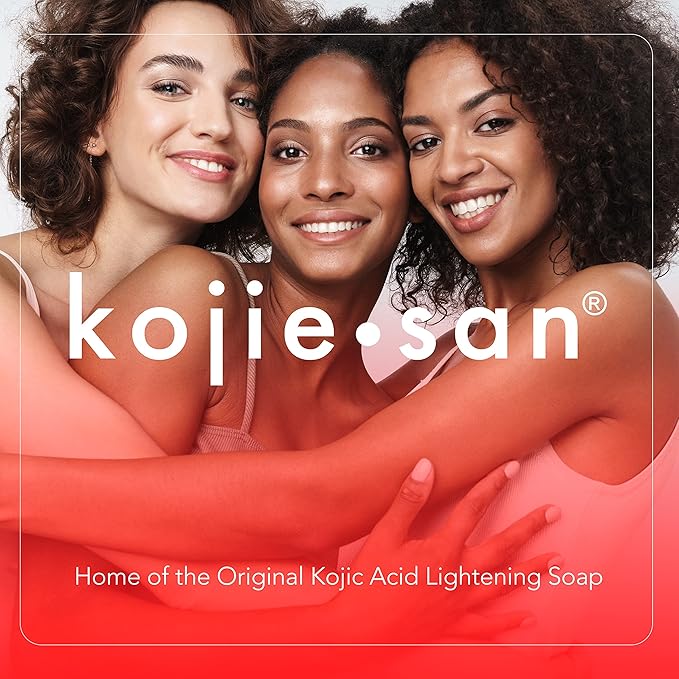 Kojie San Face & Body Shower Set - The Original Kojic Acid Soap that Reduces Visibility of Dark Spots, Hyperpigmentation, and Other types of Skin Damage – 135g x 2 Bars with Lotion, Cream and Toner