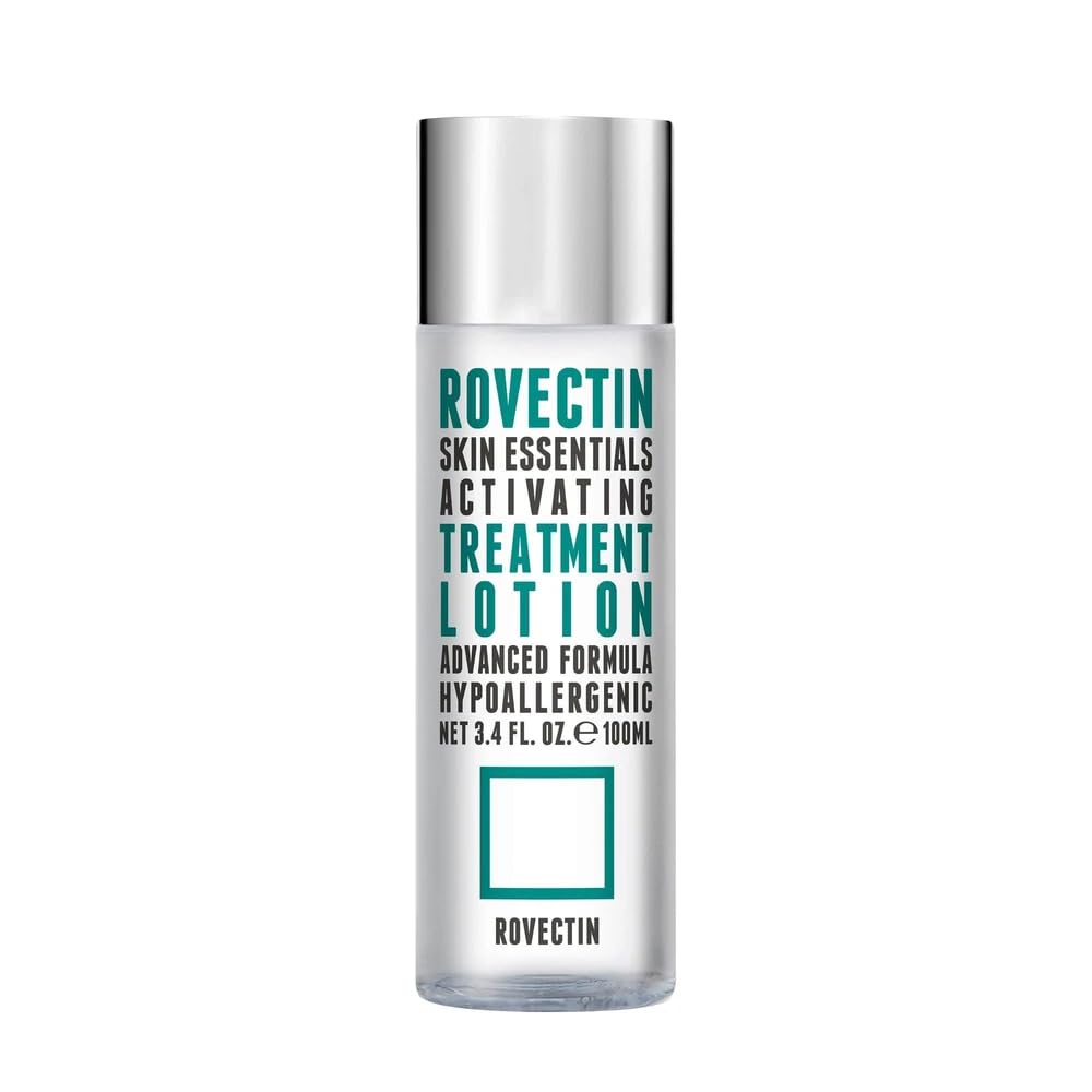 ROVECTIN Aqua Hyaluronic Essence (Activating Treatment Lotion) - 7 Layers Hyaluronic Acid Facial Toner with Niacinamide & Panthenol, Vegan Korean Skin Care (3.38 fl.oz, 100ml)