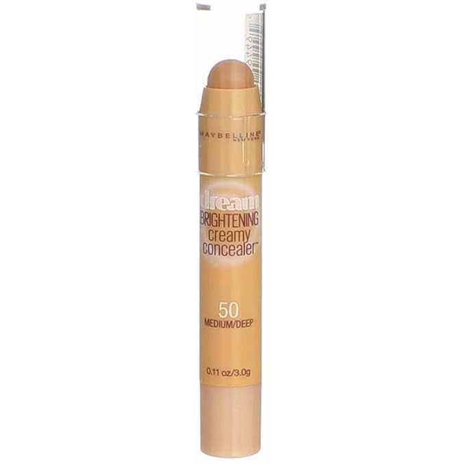 Maybelline New York Dream Brightening Creamy Concealer, Medium/Deep, 0.11 oz.