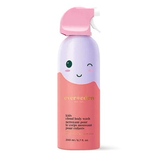 Evereden Kids Foam Soap, Cloud Body Wash (6.7 fl. oz., Coconut Splash): Spray, Shape & Splash: The Fun, Fluffy Foam That Makes Bath Time Playtime, Hydrating Foaming Bath Soap for Sensitive Skin