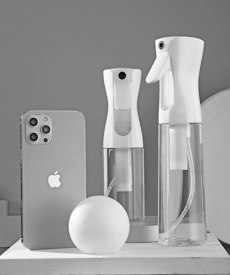 Continuous Mist Spray Bottle, 300ml/10.1oz (Clear, 10.1OZ/300ml)