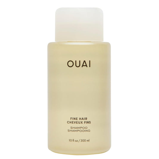 OUAI Fine Shampoo - Volumizing Shampoo with Strengthening Keratin, Biotin & Chia Seed Oil for Fine Hair - Delivers Clean, Weightless Body - Paraben, Phthalate & Sulfate Free Hair Care (10 Fl Oz)