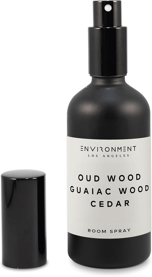 ENVIRONMENT Inspired by Designer TF Oud Wood Room Spray, 100ml Air Freshener (Oud Wood | Guaiac Wood | Cedar) Home Fragrance Accessories, Room Perfume, Room Deodorizer, Vegan & Cruelty-Free